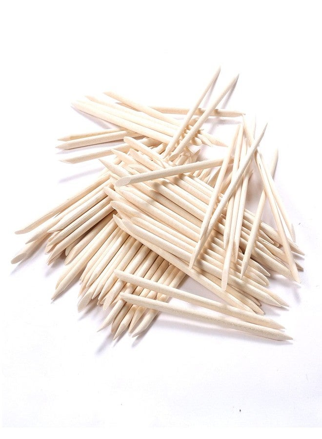 HOOMBOOM 100Pcs Orange Wood Sticks for Nails, HOOMBOOM Double Sided Cuticle Pusher Remover Nail Art Manicure Pedicure Tool for Manicure Pedicure - Image 4